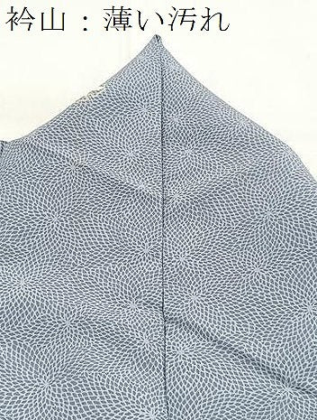 平和屋着物■小紋　雪輪花文　洗える着物　BAAX9453yc