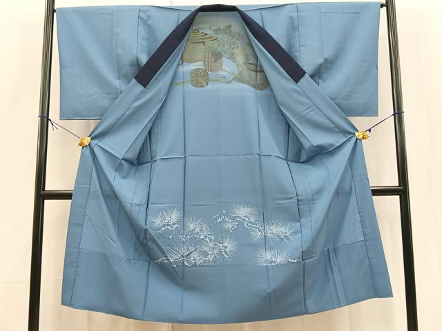 平和屋着物■男性　長襦袢　無双仕立て　茶道具　金彩　洗える着物　未使用　BAAX9456yc