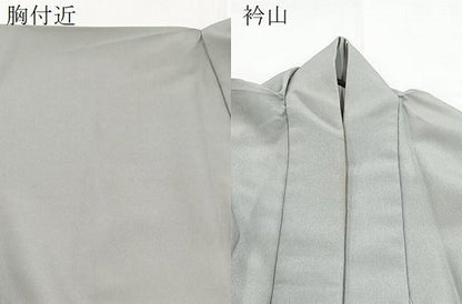 平和屋着物▽男性　訪問着　単衣　若松葉文　暈し染め　金彩　洗える着物　BAAX9466yc