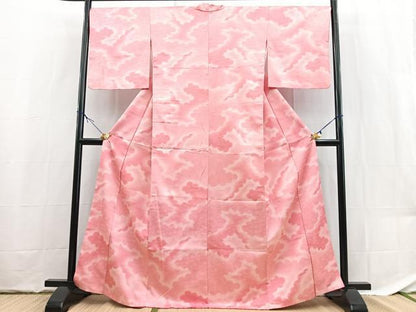 平和屋着物■小紋　雲重ね文　暈し染め　洗える着物　BAAX9474yc