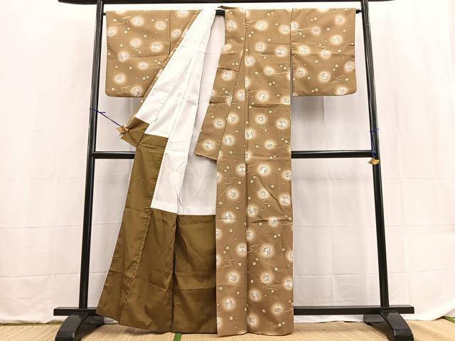 平和屋着物■小紋　花丸文　蛍暈し　洗える着物　BAAX9488yc