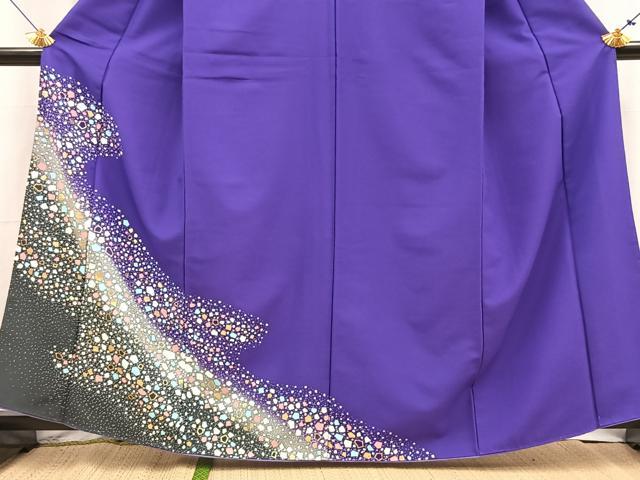 平和屋着物■訪問着　背抜き仕立て　箔散らし文様　暈し染め　金彩　洗える着物　BAAX9489yc