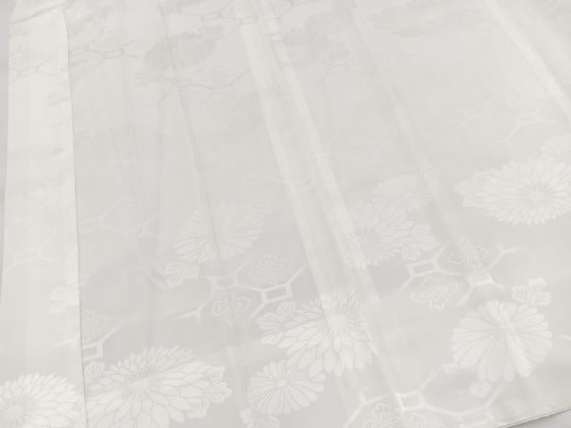 平和屋着物■長襦袢　無双仕立て　亀甲花文　洗える着物　未使用　BAAX9496yc