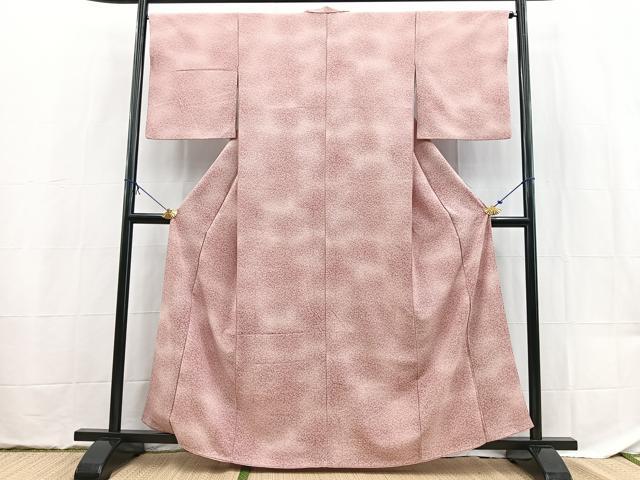 平和屋着物■小紋　松竹梅文　暈し染め　洗える着物　BAAX9499yc
