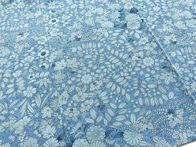 平和屋着物■小紋　切嵌草花文　洗える着物　BAAX9504yc