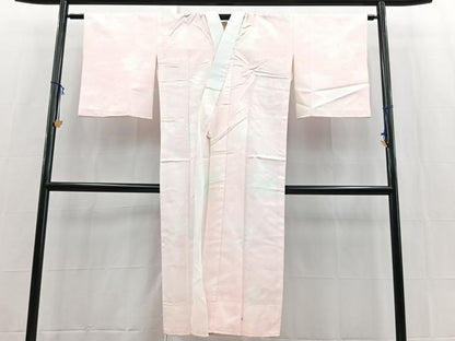 平和屋着物■長襦袢　無双仕立て　流水草花地紋　暈し染め　洗える着物　BAAX9506yc