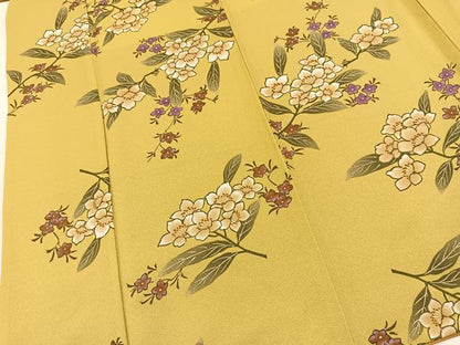平和屋着物■小紋　草花文　洗える着物　BAAX9507yc