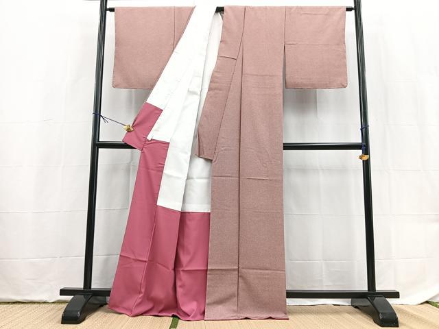 平和屋着物●江戸小紋　鮫小紋柄　さんび謹製　洗える着物　未使用　BAAX9510yc
