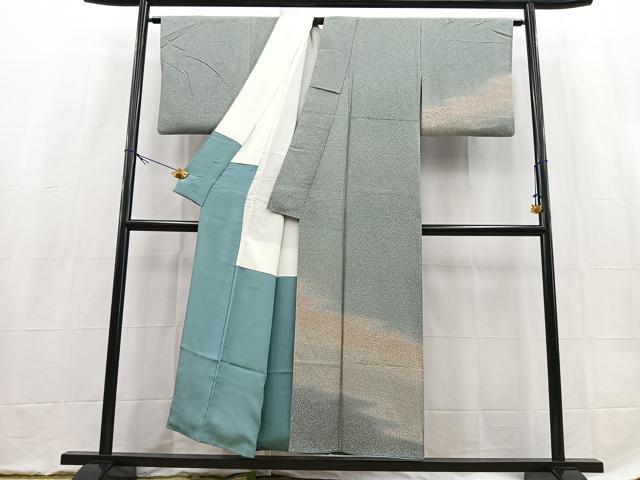 平和屋着物■訪問着　エ霞文　暈し染め　正絹　逸品　BAAX9514yc