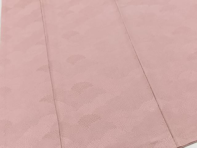 平和屋着物■上質な色無地　菊花地紋　虹色　正絹　逸品　BAAX9519yc