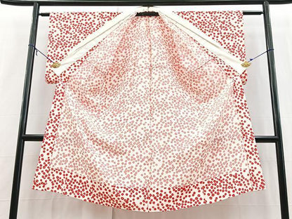 平和屋着物■長襦袢　無双仕立て　鈴文　正絹　逸品　BAAX9521yc