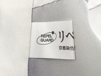 平和屋着物■上質な紬　幾何学文様　正絹　逸品　BAAX9527yc