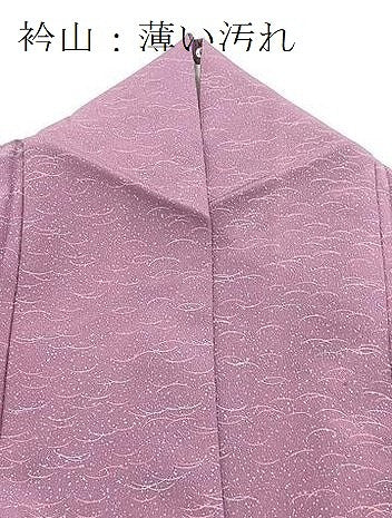 平和屋着物■上質な小紋　芝草文　正絹　逸品　BAAX9532yc