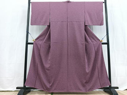 平和屋着物■上質な小紋　芝草文　正絹　逸品　BAAX9532yc