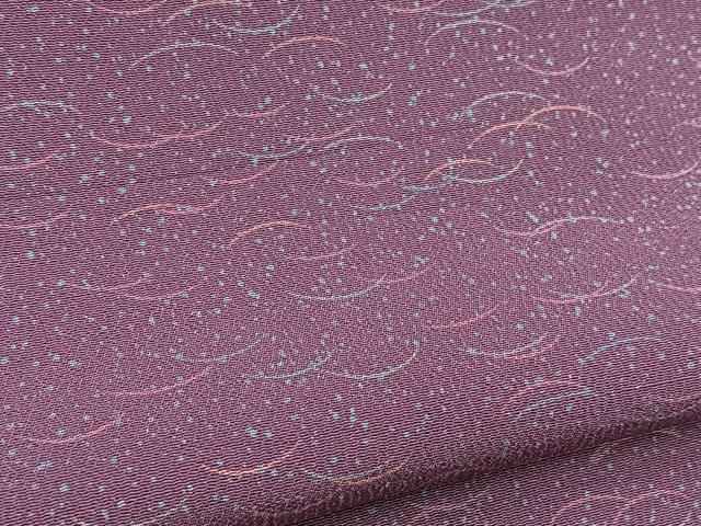 平和屋着物■上質な小紋　芝草文　正絹　逸品　BAAX9532yc