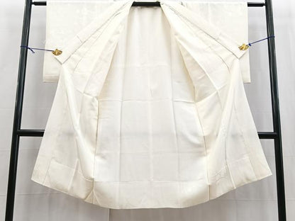平和屋着物■長襦袢　袷　芝草花地　正絹　逸品　BAAX9538yc