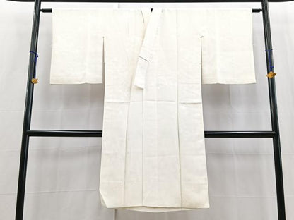 平和屋着物■長襦袢　袷　芝草花地　正絹　逸品　BAAX9538yc