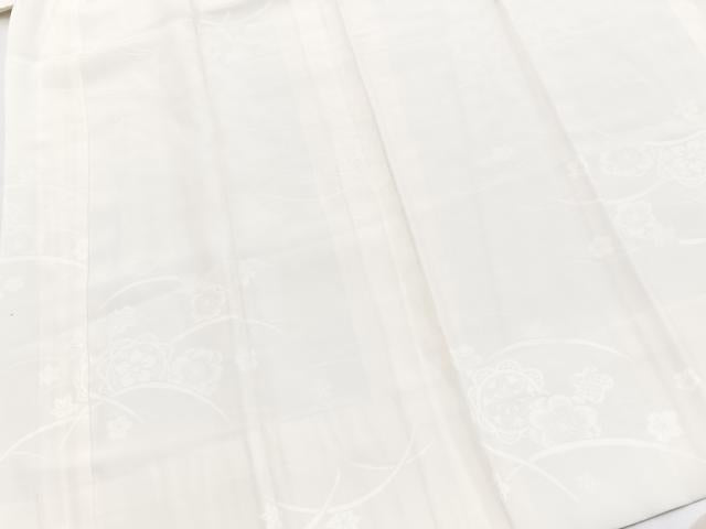 平和屋着物■長襦袢　袷　芝草花地　正絹　逸品　BAAX9538yc