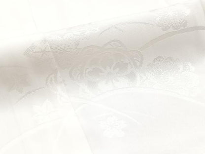 平和屋着物■長襦袢　袷　芝草花地　正絹　逸品　BAAX9538yc