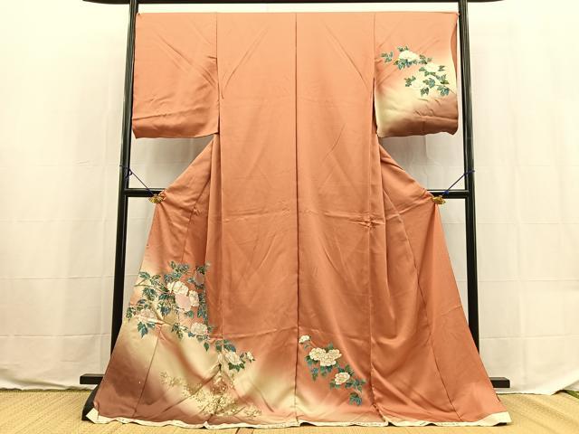 平和屋着物■訪問着　仮絵羽　金彩箔匠　森園都織恵の世界　暈し染め　金彩　逸品　BAAX9545yc