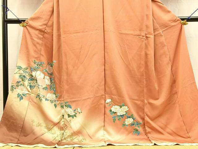 平和屋着物■訪問着　仮絵羽　金彩箔匠　森園都織恵の世界　暈し染め　金彩　逸品　BAAX9545yc
