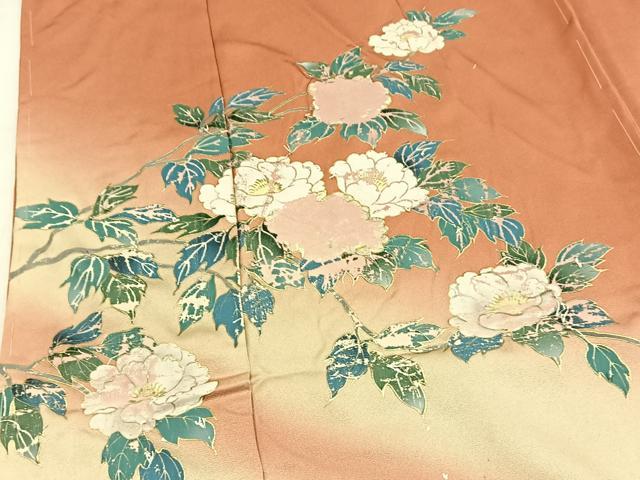 平和屋着物■訪問着　仮絵羽　金彩箔匠　森園都織恵の世界　暈し染め　金彩　逸品　BAAX9545yc