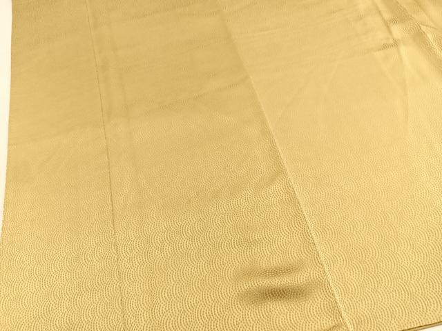 平和屋着物■上質な色無地　鮫小紋柄地紋　浅黄色　正絹　逸品　BAAX9547yc