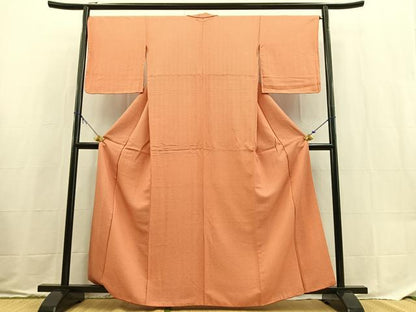 平和屋着物■江戸小紋　網代文　正絹　逸品　BAAX9553yc