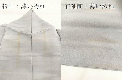 平和屋着物■上質な小紋　霞文　暈し染め　正絹　逸品　BAAX9555yc