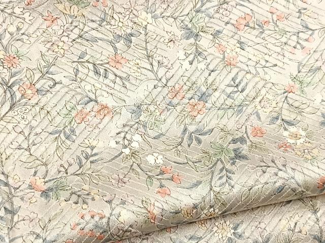 平和屋着物■上質な小紋　花唐草文　正絹　逸品　BAAX9567yc