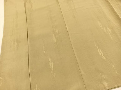平和屋着物■上質な色無地 杢目地紋 柳茶色 正絹 逸品 未使用 BAAX9569yc
