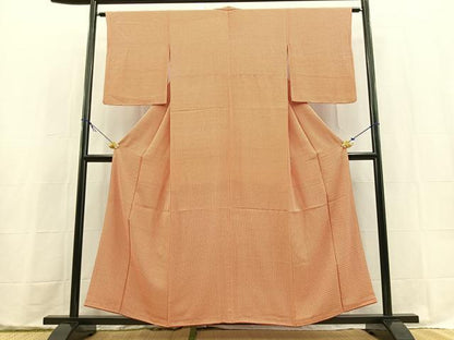 平和屋着物■江戸小紋　格子柄　正絹　逸品　BAAX9574yc
