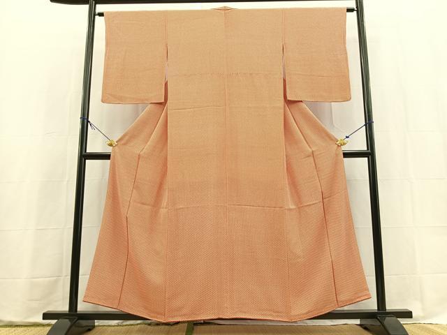 平和屋着物■江戸小紋　格子柄　正絹　逸品　BAAX9574yc