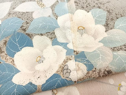 平和屋着物●訪問着　草花文　暈し染め　正絹　逸品　BAAX9581yc