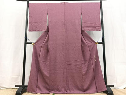 平和屋着物■本草木染作家　圓啓　江戸小紋　鮫小紋柄　正絹　逸品　未使用　BAAX9582yc