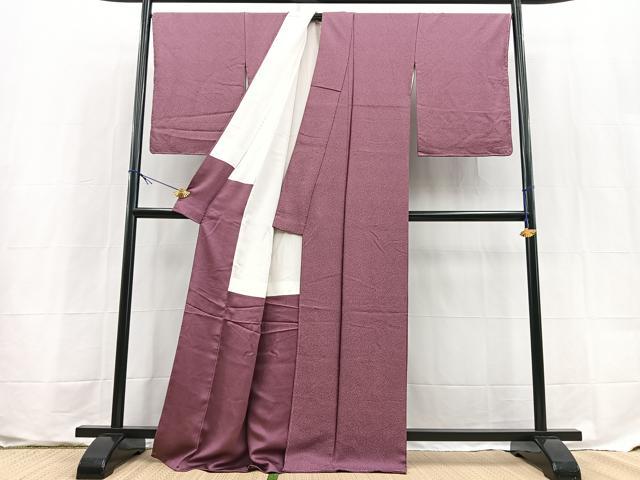 平和屋着物■本草木染作家　圓啓　江戸小紋　鮫小紋柄　正絹　逸品　未使用　BAAX9582yc