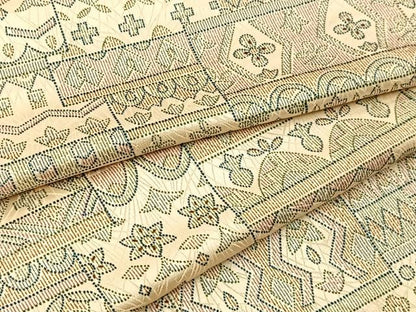平和屋着物■上質な小紋　壁画文様　正絹　逸品　BAAX9618yc