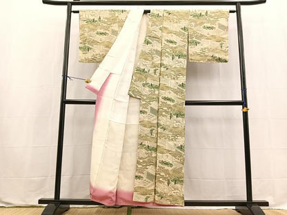平和屋着物■上質な小紋　十二単　正絹　逸品　未使用　BAAX9624yc