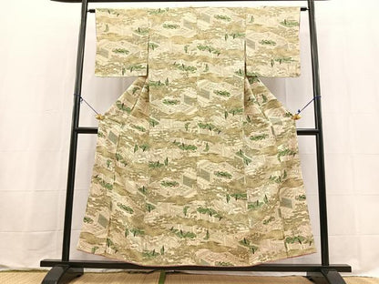 平和屋着物■上質な小紋　十二単　正絹　逸品　未使用　BAAX9624yc