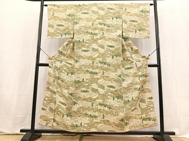 平和屋着物■上質な小紋　十二単　正絹　逸品　未使用　BAAX9624yc