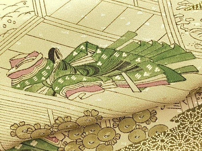平和屋着物■上質な小紋　十二単　正絹　逸品　未使用　BAAX9624yc
