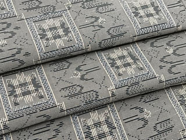 平和屋着物■本場大島紬　琉球絣文様　正絹　逸品　BAAX9628yc