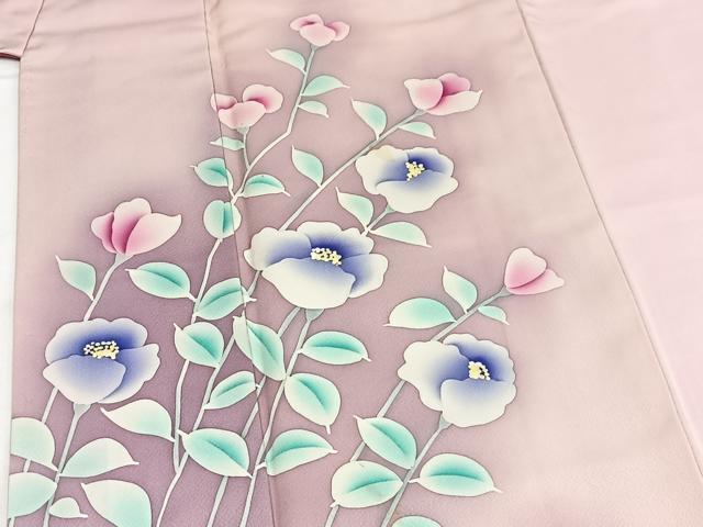 平和屋着物■訪問着　枝花文　暈し染め　正絹　逸品　BAAX9631yc