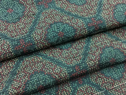 平和屋着物■上質な紬　蜀江花文　正絹　逸品　未使用　BAAX9636yc