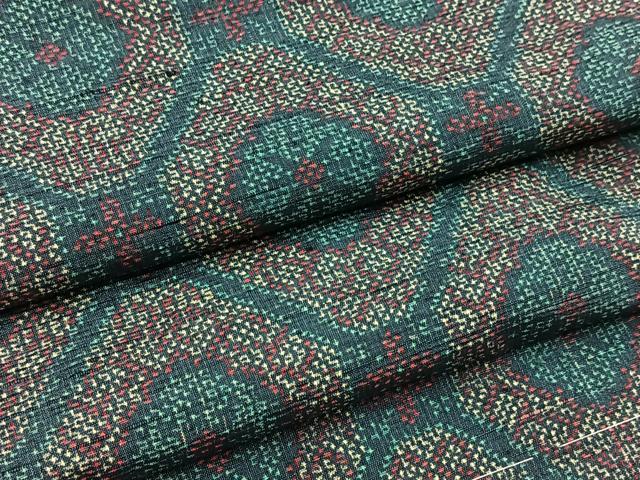 平和屋着物■上質な紬　蜀江花文　正絹　逸品　未使用　BAAX9636yc
