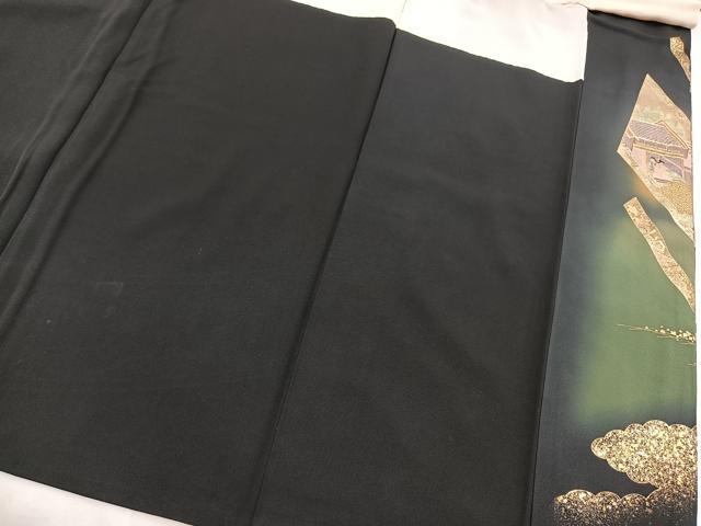 平和屋着物■豪華黒留袖　千年物語　暈し染め　金銀彩　正絹　逸品　BAAX9641yc