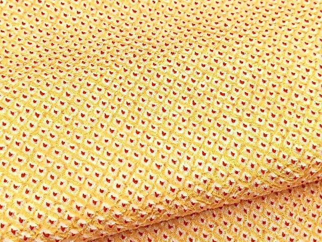 平和屋着物■大変加工の良い総絞り小紋　正絹　逸品　BAAX9647yc