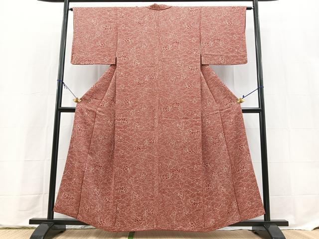 平和屋着物■上質な小紋　水車文　正絹　逸品　BAAX9650yc
