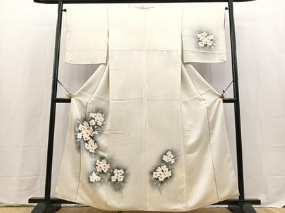平和屋着物■訪問着　草花文　暈し染め　正絹　逸品　BAAX9654yc
