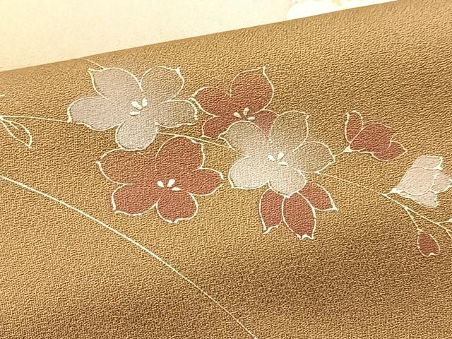 平和屋着物●訪問着　草花文　暈し染め　正絹　逸品　BAAX9655yc